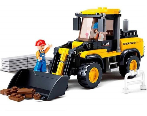 Meninos Blocos De Montar Máquina Pá Carregadeira - Br827