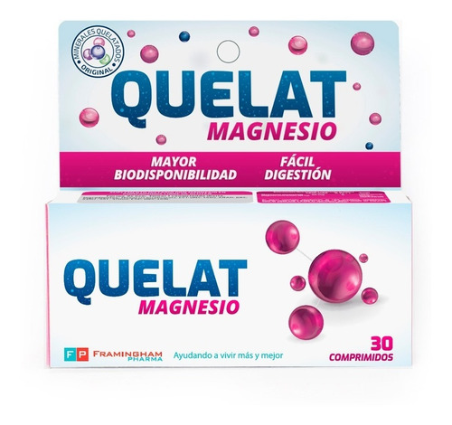 Quelat Magnesio X 30 Comp. Magnesio Quelatado. Oferta