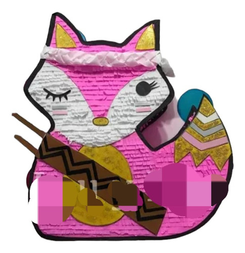 Piñata Zorrita Nórdica Fox Animales Nordicos Zorro 