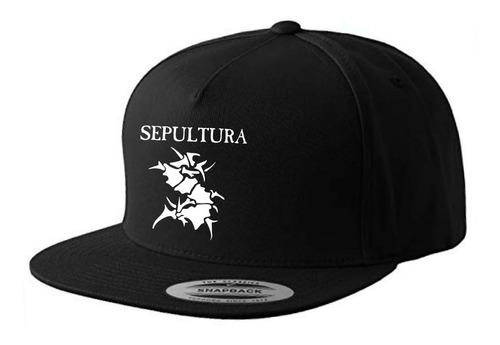 Gorra Plana Snapback Sepultura - Logo - Rock