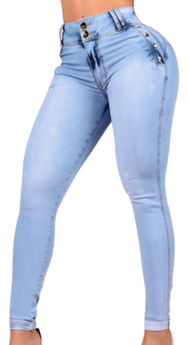 Calça Jeans Feminina Com Bojo Modela Bumbum Estilo Oxtreet 