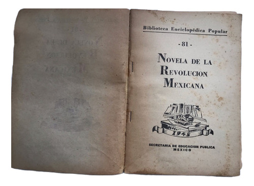 Novela De La Revolución Mexicana (Usado)
