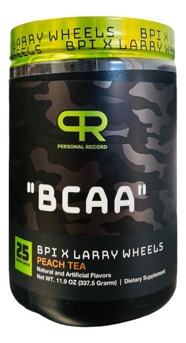 Bpi Sports X Larry Wheels Bcaa Aminoácidos Personal Record Sabor Peach Tea