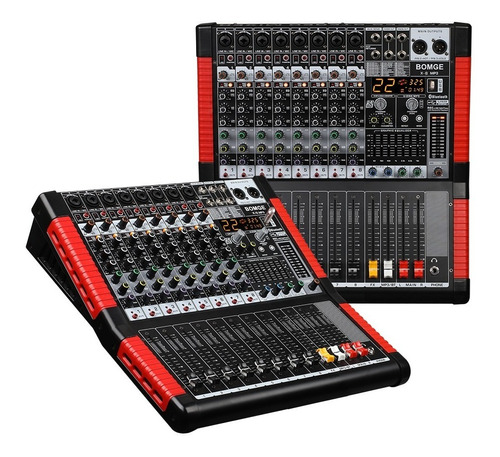 Consola Mezcladora Bomge X8 De 8 Canales Con Bluetooth