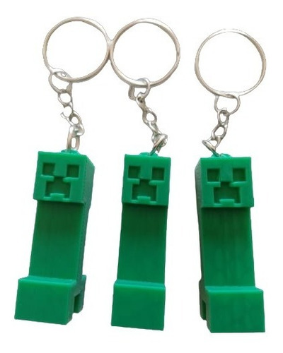 Llavero Compatible Personajes Minecraft X 10 U