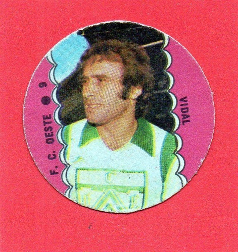Futbol 1977, Figurita N° 9 Vidal. Ferro. Mira!!!!