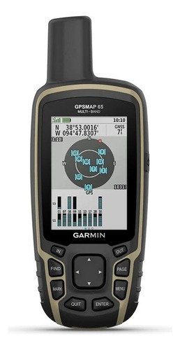 Navegador por satélite multibanda Gps Garmin Gpsmap 65, cor preta