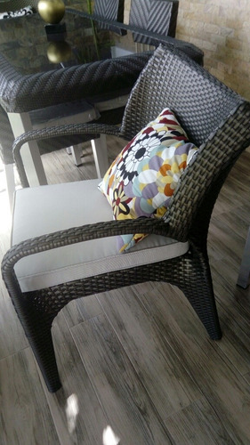 Comedor Rattan Sintético Exteriores Jardín