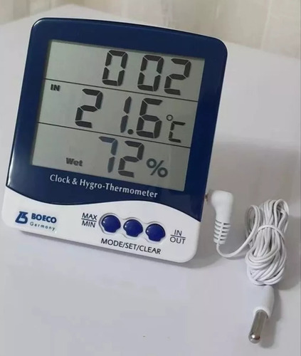 Imagen 1 de 2 de Termo Higrometro Boeco Sh- 110 .medidor De Temperatura