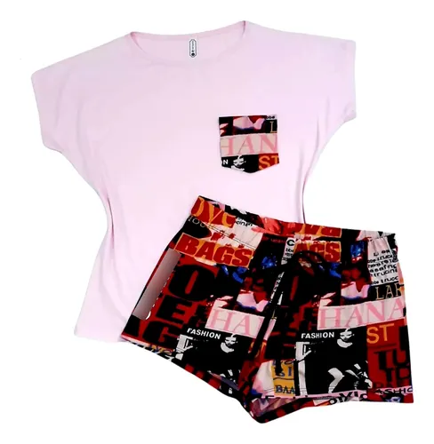 Pijamas Para Dama Short Y Franela