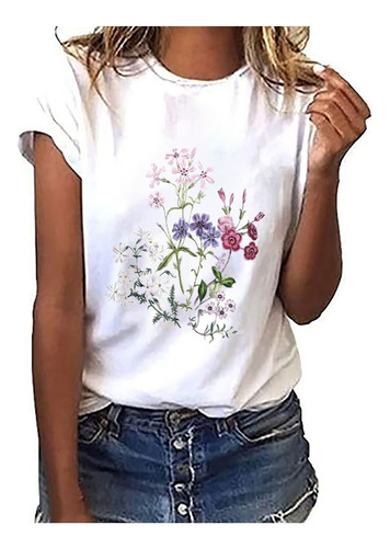 F, A La Moda Femenina, Con Estampado De Plantas Florales, Cu