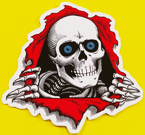 10 Calcomanías 10cm Calavera Powell Peralta Bones Santa Cruz