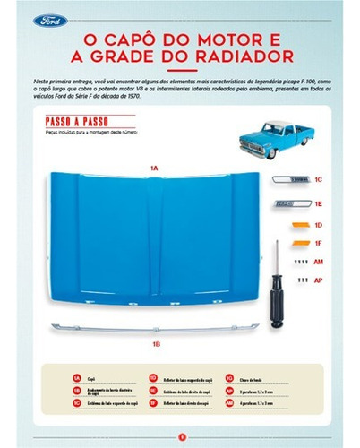 Peças Para Montagem  Ford F-100 -peças Da 01 À 10