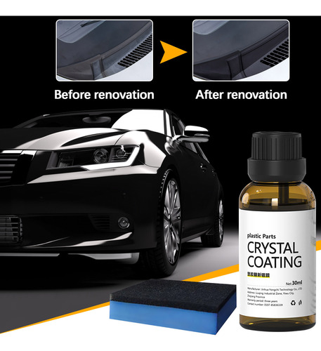Crema Reparadora De Automóviles Con Esponja, 30 Ml, Restaura