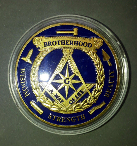 Medalla Conmemorativa Masón Masónica Masonería V.01 