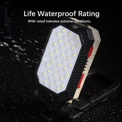 Linterna Led Portátil Cob Work Light Recargable Por Usb