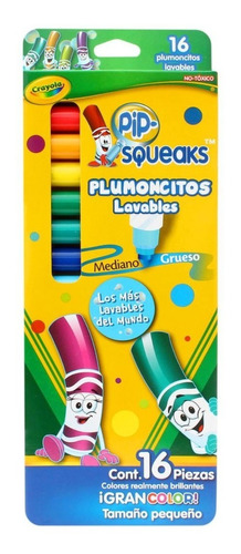 16 Marcador Pip-squeaks Plumoncito Lavable No Tóxico Crayola