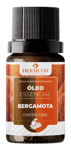 Óleo Essencial De Bergamota 10ml Dermcos