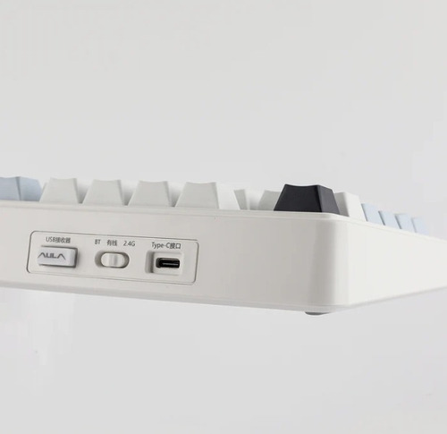 Teclado Mecânico Epomaker X Aula F75 Sem Fio Cor Azul Us Azul Inglês Us