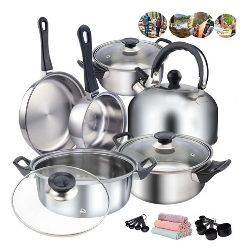 Juego De Utensilios De Cocina Para Cazuela Y Sartén De Acero