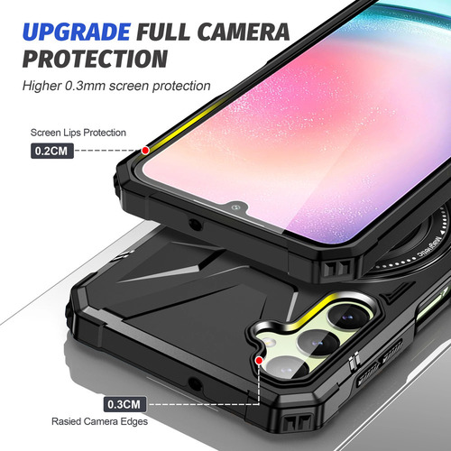 Funda Con Soporte De Protección Resistente For Samsung