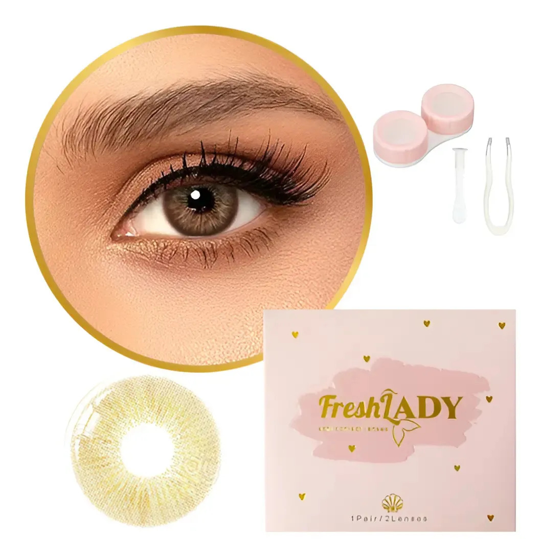 Freshlady Lentes De Contacto Color 1 Año Real De Duración Sun Kissed Fa17-1 - Selena