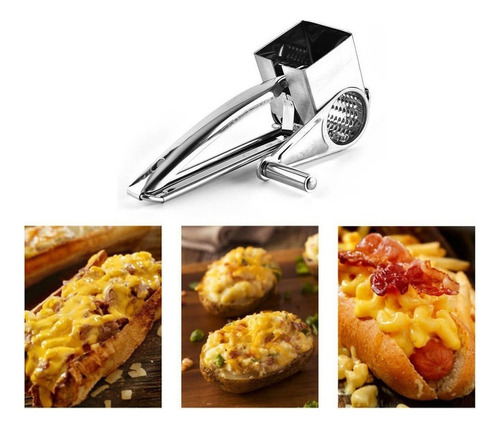 Fe Rallador De Queso Rayador Manual Espiral Nicer Dicer