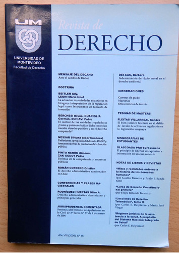 Revista De Derecho Nº 16 Año 2009