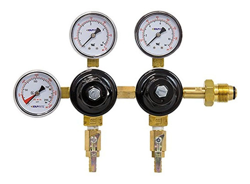 Taprite Dual Body Triple Gauge Nitrogen Regulator