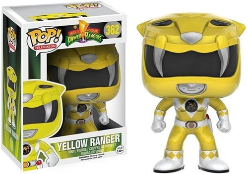 Muñeco De Vinilo Diseño Power Rangers-amarillo. Marca Funko
