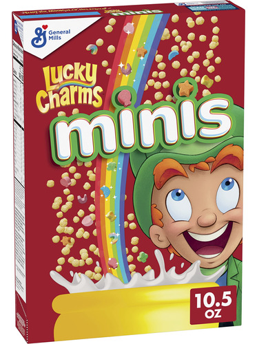 Lucky Charms Minis Cereal Con Malvaviscos, Cereales Para El