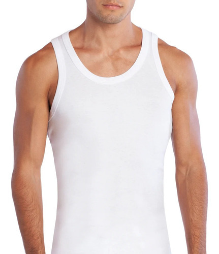 Camiseta Musculosa De Hombre 100% Algodon - Polera