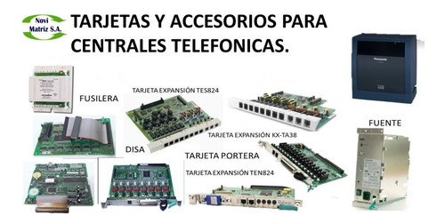 Tarjetas Y Accesorios Para Centrales Telefónica 