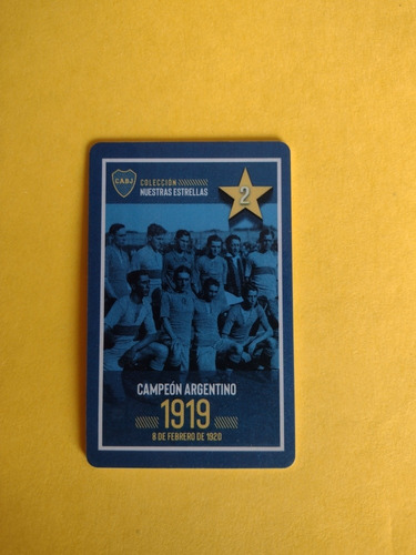 Tarjeta Entrada Colección Boca Juniors Nuestras Estrellas 