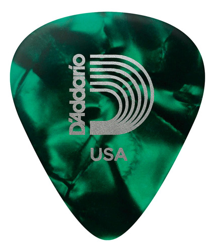 Pua Daddario 1cgp4-25 Celuloide Classic Verde Medium De 0,70 Mm