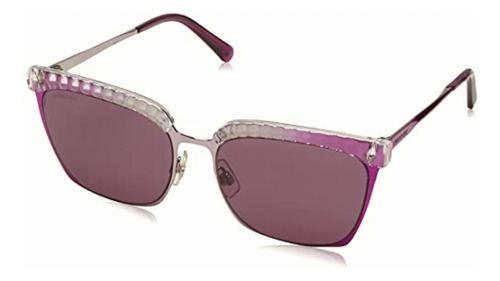 Swarovski Sk0196, Gafas Mujer, Violeta (purple), Unico