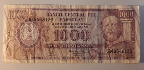Billete Paraguay 1000 Guaraníes 2005 