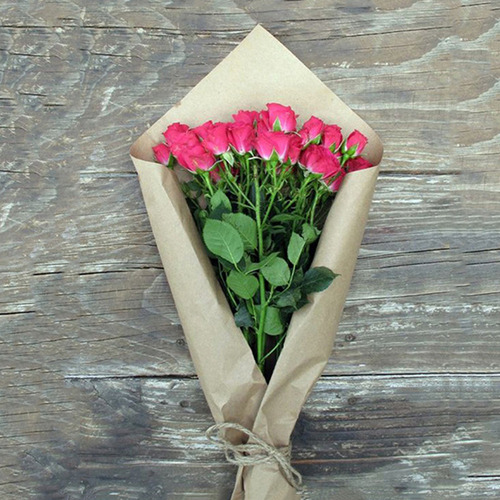 Papel Para Envolver Regalos Con Flores, 50 Hojas