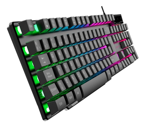 Imagen 3 de 10 de Teclado Gamer Retroiluminado Luces Constrictor