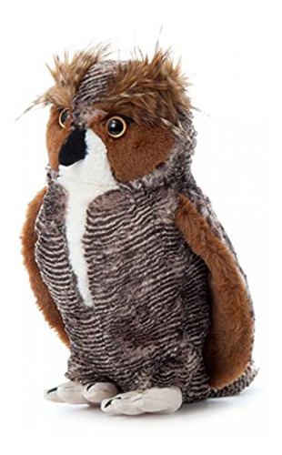 The Petting Zoo Horned Owl Animal De Peluche, Regalos Para N