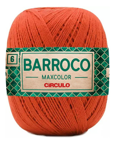 Barroco Maxcolor 6 Fios 400gr Círculo Crochê Tricô Cor Brasa
