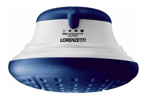 Ducha eléctrica de pared Lorenzetti Bella Ducha 4T blanca y azul 6800W 220V