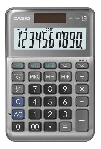 Calculadora Mini Escritorio Casio Display Ms-100fm 