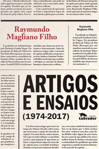 Artigos E Ensaios (1974-2017), De Magliano Filho, Raymundo. Editora Labrador, Capa Mole Em Português
