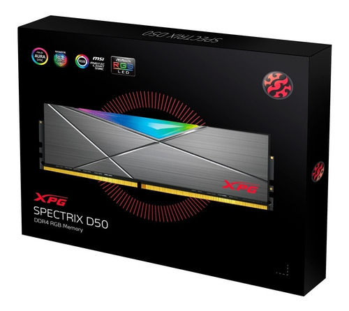 Imagen 3 de 5 de Memoria Ram Ddr4 8gb 3600mhz Xpg Spectrix D50 Rgb