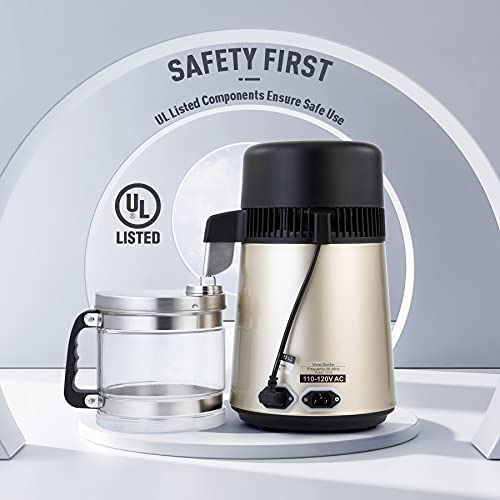 Water Distiller, Stainless Steel Distilling Pure Machin...