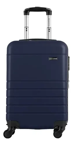 Mala Bordo Abs Sestini 360 Essencial 2 Com Roda Removivel Azul Marinho