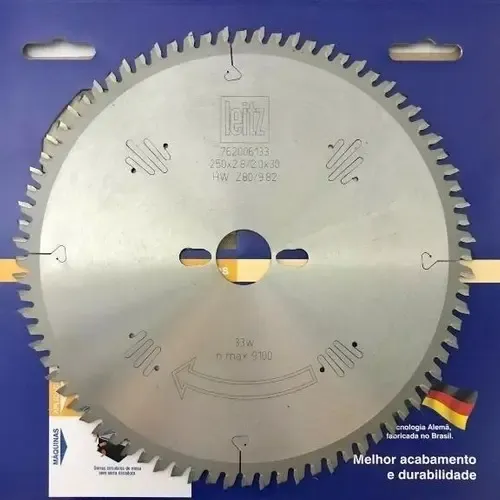 Disco de Corte 250mm 80 Dentes Alternado Leitz SL6133 Para MDF