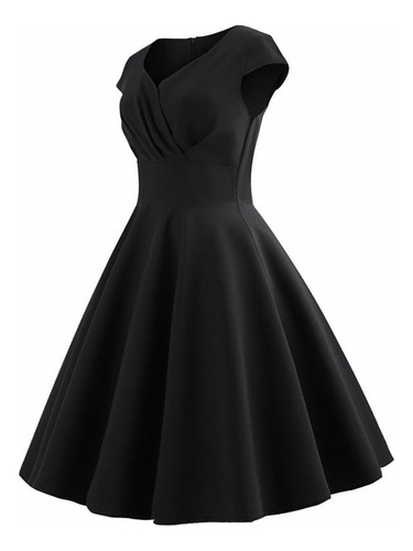 Vestido Largo De Una Línea Con Cinturón,elegante, Para Mujer