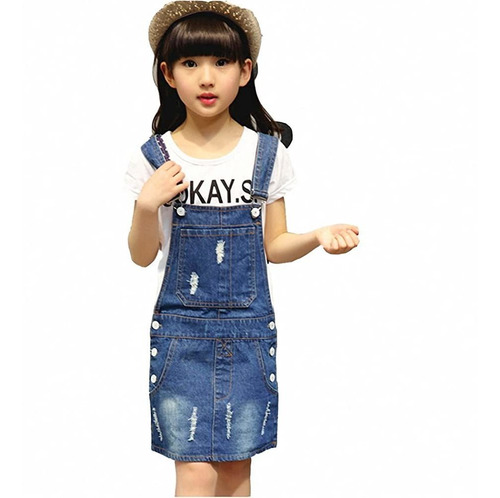 Vestido De Jean Para Niñas  Kidscool Space 